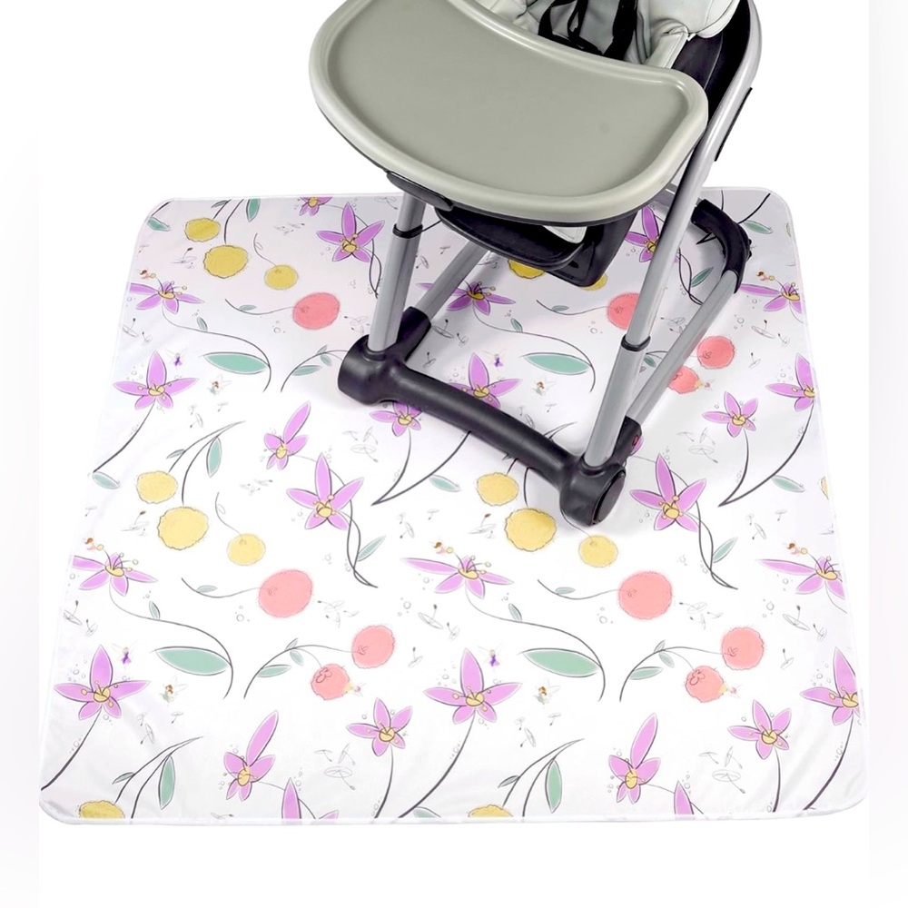 JumpOff Jo - Large Baby Splat Mat for Under High Chair, 51 in. x 51 in.